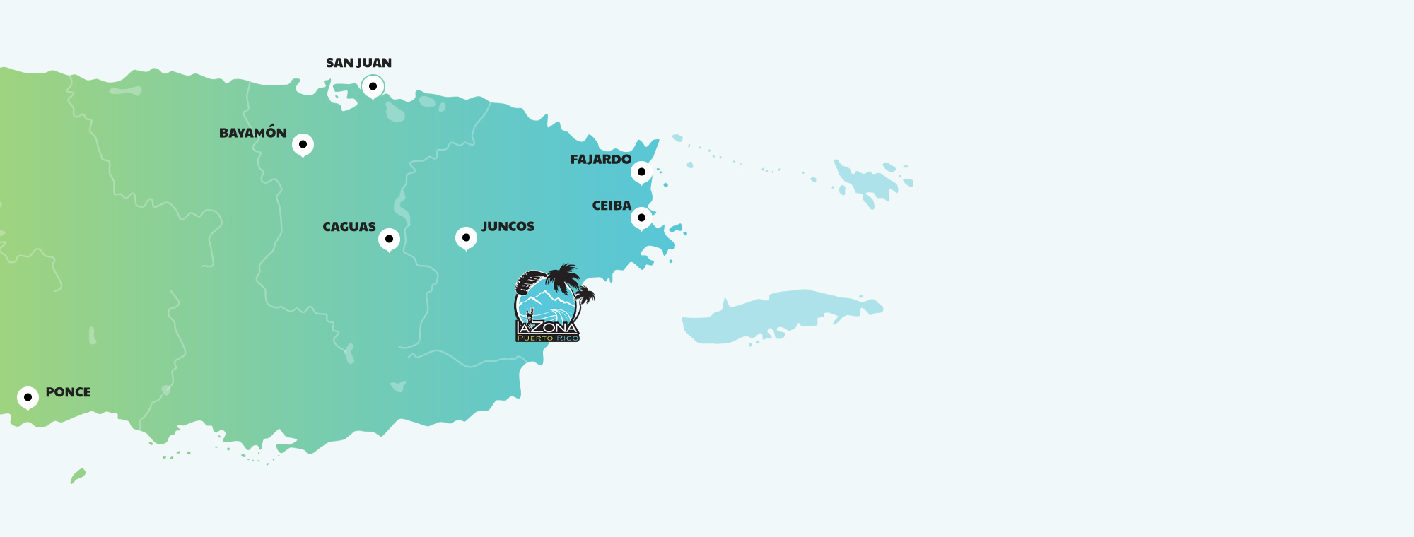 La Zona Puerto Rico Skydiving proximity map